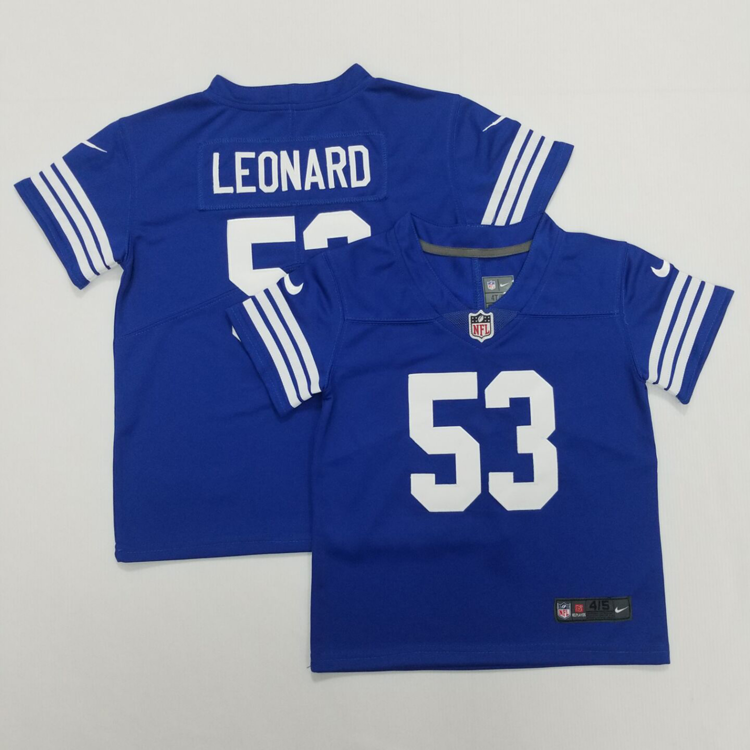 Toddler Nike Colts #53 Darius Leonard Royal Blue Team Color Stitched NFL Vapor Untouchable Limited Jersey